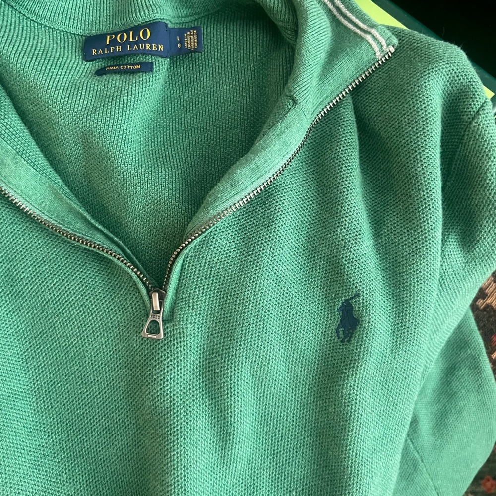 Polo Ralph Lauren Pima Cotton Men's Zip-Up Sweater